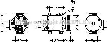 Ava Quality Cooling JE K047 - Kompresors, Gaisa kond. sistēma www.autospares.lv