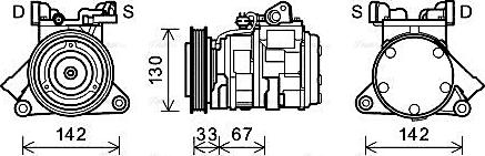 Ava Quality Cooling JEAK062 - Kompresors, Gaisa kond. sistēma www.autospares.lv