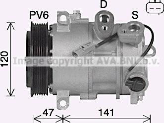 Ava Quality Cooling JEK086 - Kompresors, Gaisa kond. sistēma www.autospares.lv