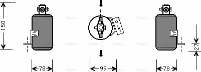 Ava Quality Cooling JE D040 - Sausinātājs, Kondicionieris www.autospares.lv