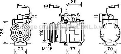 Ava Quality Cooling JEK056 - Kompresors, Gaisa kond. sistēma www.autospares.lv