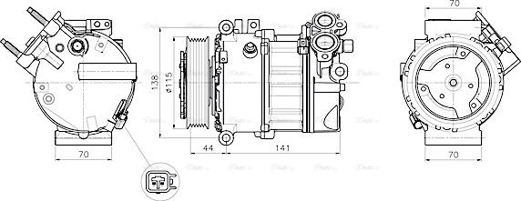 Ava Quality Cooling JRAK061 - Kompresors, Gaisa kond. sistēma www.autospares.lv