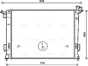 Ava Quality Cooling KA2238 - Radiators, Motora dzesēšanas sistēma www.autospares.lv