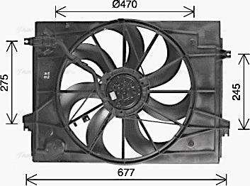 Ava Quality Cooling KA7544 - Ventilators, Motora dzesēšanas sistēma www.autospares.lv