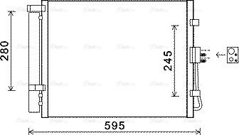 Ava Quality Cooling KAA5150D - Kondensators, Gaisa kond. sistēma www.autospares.lv