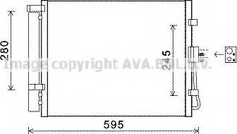 Ava Quality Cooling KAA5150 - Kondensators, Gaisa kond. sistēma www.autospares.lv