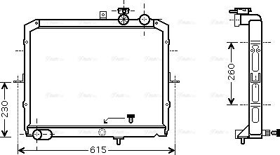 Ava Quality Cooling KAA2033 - Radiators, Motora dzesēšanas sistēma www.autospares.lv