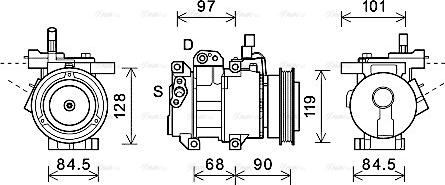 Ava Quality Cooling KAAK261 - Kompresors, Gaisa kond. sistēma www.autospares.lv