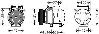 Ava Quality Cooling KAAK211 - Kompresors, Gaisa kond. sistēma www.autospares.lv