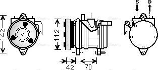 Ava Quality Cooling KAK168 - Kompresors, Gaisa kond. sistēma www.autospares.lv