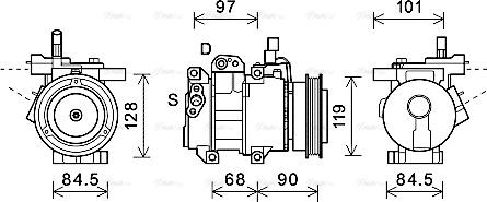 Ava Quality Cooling KAK261 - Kompresors, Gaisa kond. sistēma www.autospares.lv