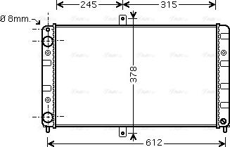 Ava Quality Cooling LA2016 - Radiators, Motora dzesēšanas sistēma www.autospares.lv