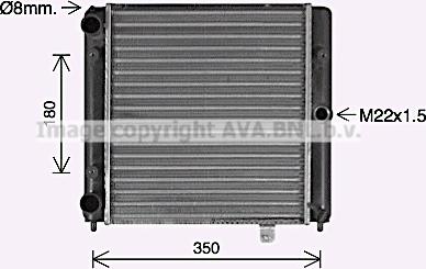 Ava Quality Cooling LA2035 - Radiators, Motora dzesēšanas sistēma www.autospares.lv