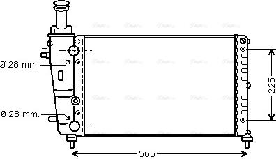 Ava Quality Cooling LC 2066 - Radiators, Motora dzesēšanas sistēma www.autospares.lv