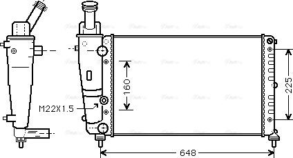 Ava Quality Cooling LC 2082 - Radiators, Motora dzesēšanas sistēma www.autospares.lv