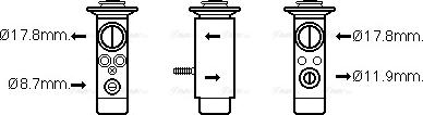 Ava Quality Cooling MC1017 - Расширительный клапан, кондиционер www.autospares.lv