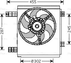 Ava Quality Cooling MC 7501 - Вентилятор, охлаждение двигателя www.autospares.lv