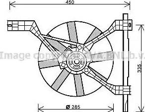 Ava Quality Cooling MC 7502 - Вентилятор, охлаждение двигателя www.autospares.lv