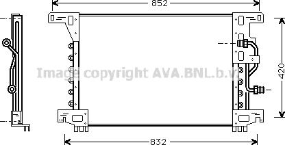 Ava Quality Cooling ME5144 - Kondensators, Gaisa kond. sistēma www.autospares.lv