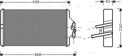 Ava Quality Cooling ME 6187 - Siltummainis, Salona apsilde www.autospares.lv