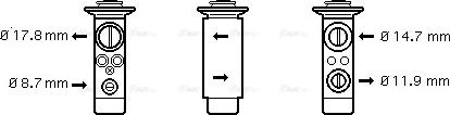 Ava Quality Cooling ME1256 - Izplešanās vārsts, Gaisa kond. sistēma www.autospares.lv