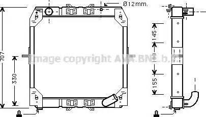 Ava Quality Cooling ME 2165 - Radiators, Motora dzesēšanas sistēma www.autospares.lv