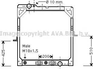 Ava Quality Cooling ME 2106 - Radiators, Motora dzesēšanas sistēma www.autospares.lv