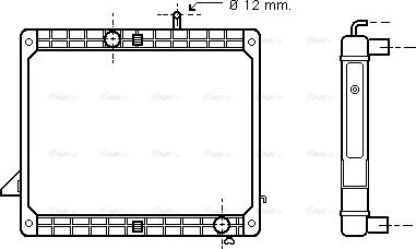 Ava Quality Cooling ME2175 - Radiators, Motora dzesēšanas sistēma www.autospares.lv