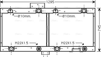 Ava Quality Cooling ME 2228 - Radiators, Motora dzesēšanas sistēma www.autospares.lv