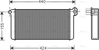 Ava Quality Cooling MEA6192 - Siltummainis, Salona apsilde www.autospares.lv