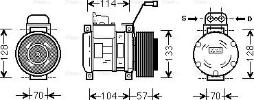 Ava Quality Cooling MEAK190 - Kompresors, Gaisa kond. sistēma www.autospares.lv