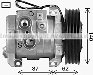 Ava Quality Cooling MEK342 - Компрессор кондиционера www.autospares.lv