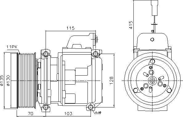 Ava Quality Cooling MEAK356 - Kompresors, Gaisa kond. sistēma www.autospares.lv