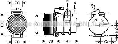 Ava Quality Cooling MEK250 - Kompresors, Gaisa kond. sistēma autospares.lv