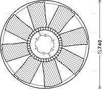 Ava Quality Cooling MEB280 - Ventilators, Motora dzesēšanas sistēma www.autospares.lv