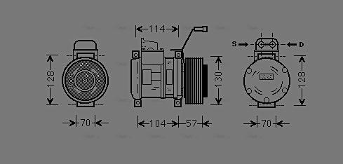 Ava Quality Cooling ME K190 - Kompresors, Gaisa kond. sistēma www.autospares.lv