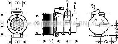 Ava Quality Cooling MEK249 - Kompresors, Gaisa kond. sistēma www.autospares.lv