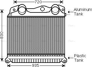 Ava Quality Cooling MN 4055 - Starpdzesētājs www.autospares.lv