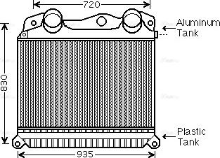 Ava Quality Cooling MN 4056 - Starpdzesētājs www.autospares.lv