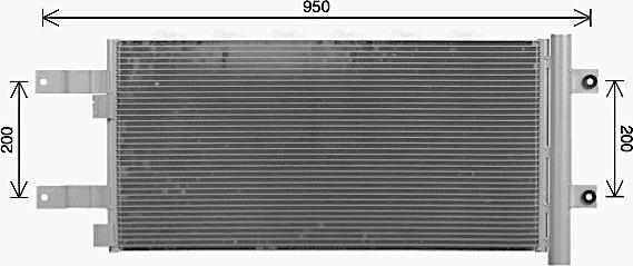 Ava Quality Cooling MN5140D - Kondensators, Gaisa kond. sistēma www.autospares.lv