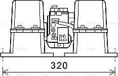 Ava Quality Cooling MN8086 - Salona ventilators www.autospares.lv