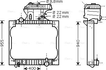 Ava Quality Cooling MN 2043 - Radiators, Motora dzesēšanas sistēma www.autospares.lv