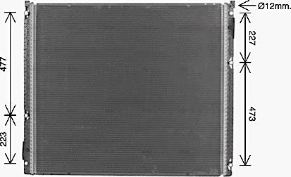 Ava Quality Cooling MN2154 - Radiators, Motora dzesēšanas sistēma www.autospares.lv