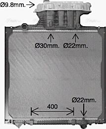 Ava Quality Cooling MN2158 - Radiators, Motora dzesēšanas sistēma www.autospares.lv