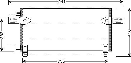 Ava Quality Cooling MNA5020 - Kondensators, Gaisa kond. sistēma www.autospares.lv