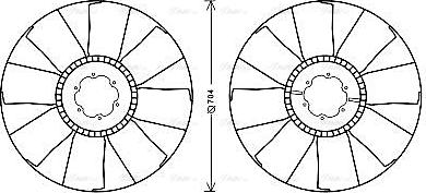 Ava Quality Cooling MNB084 - Ventilators, Motora dzesēšanas sistēma www.autospares.lv