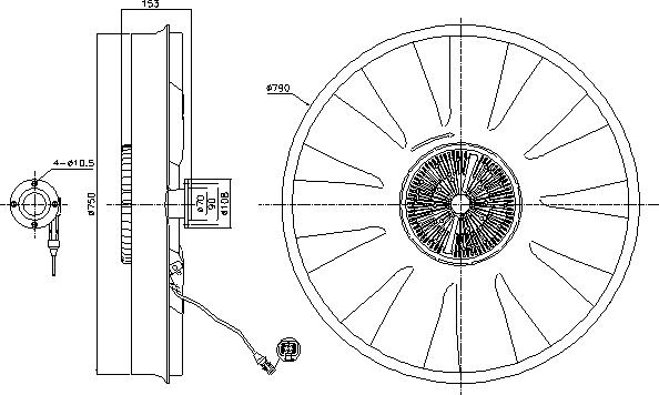 Ava Quality Cooling MNF142 - Ventilators, Motora dzesēšanas sistēma www.autospares.lv