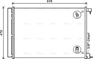 Ava Quality Cooling MS5678D - Kondensators, Gaisa kond. sistēma autospares.lv
