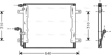 Ava Quality Cooling MS 5262 - Kondensators, Gaisa kond. sistēma www.autospares.lv