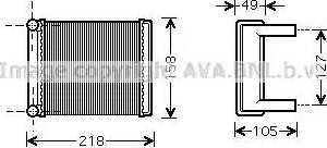 Ava Quality Cooling MS 6385 - Siltummainis, Salona apsilde www.autospares.lv